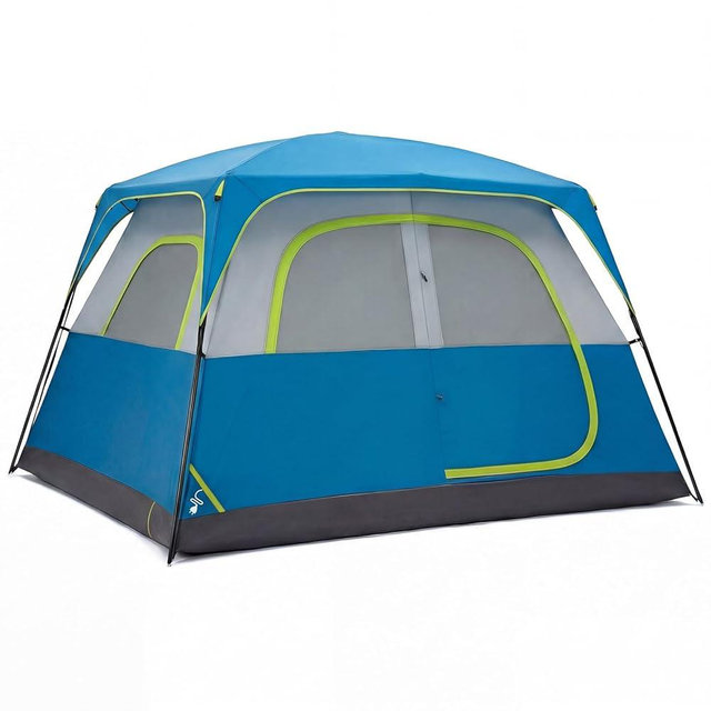OLIXIS Camping Tent 2/4/6/8 Person, Waterproof Windproof Dome Tent with Rainfly and Multi-Directional Ventilation, Quick Instant Tents Setup for Family Outdoor, Backpacking, Hiking