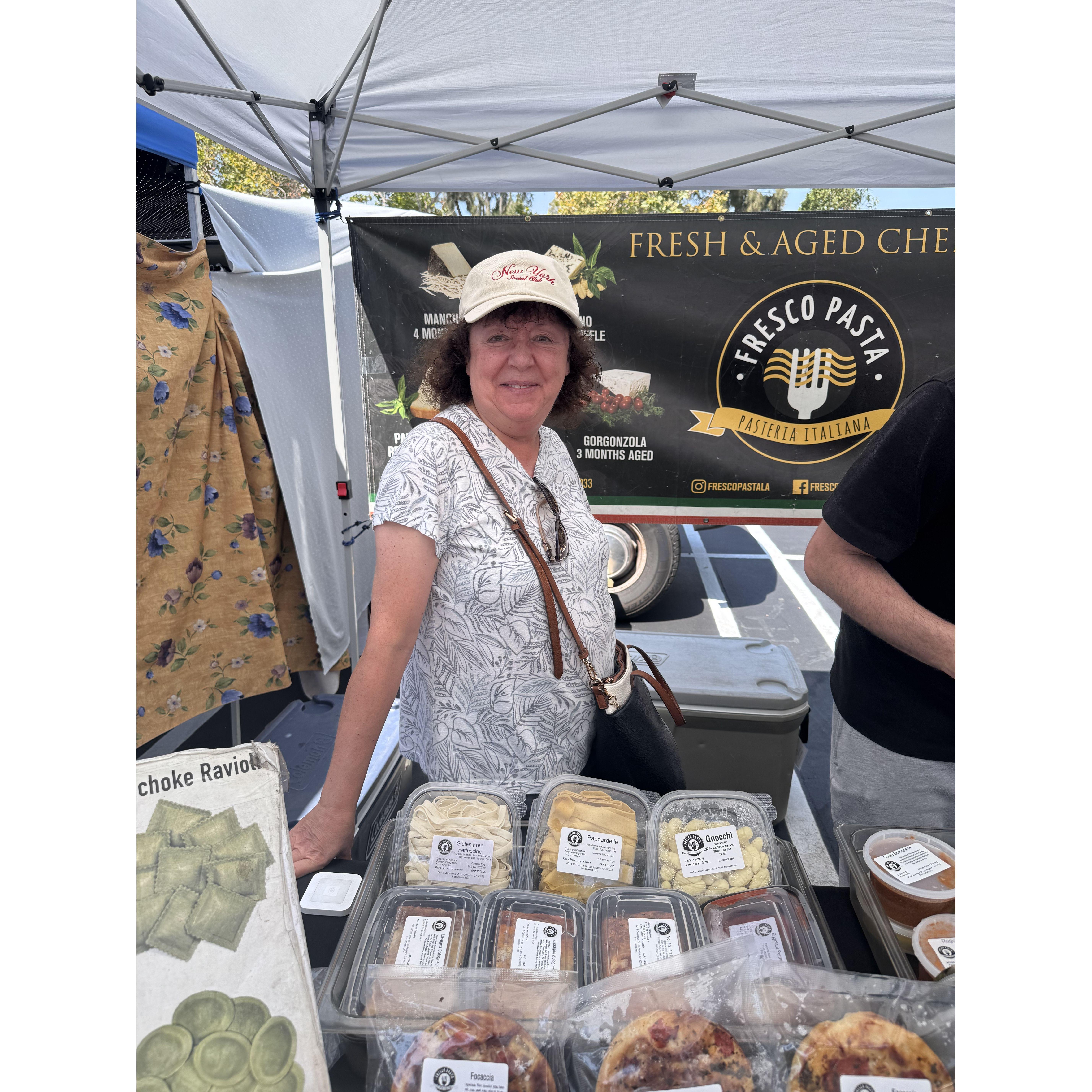 Mama Christine Janklow does the Farmer's Market!