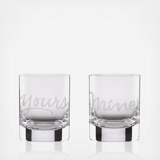 Two of a Kind Mine & Yours Glass Set