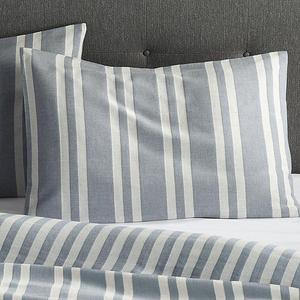 Rhesi Blue and White Standard Pillow Sham
