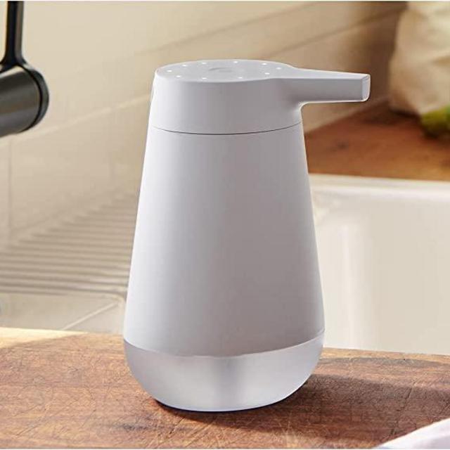 Introducing Amazon Smart Soap Dispenser, automatic 12-oz dispenser with 20-second timer, works with Alexa