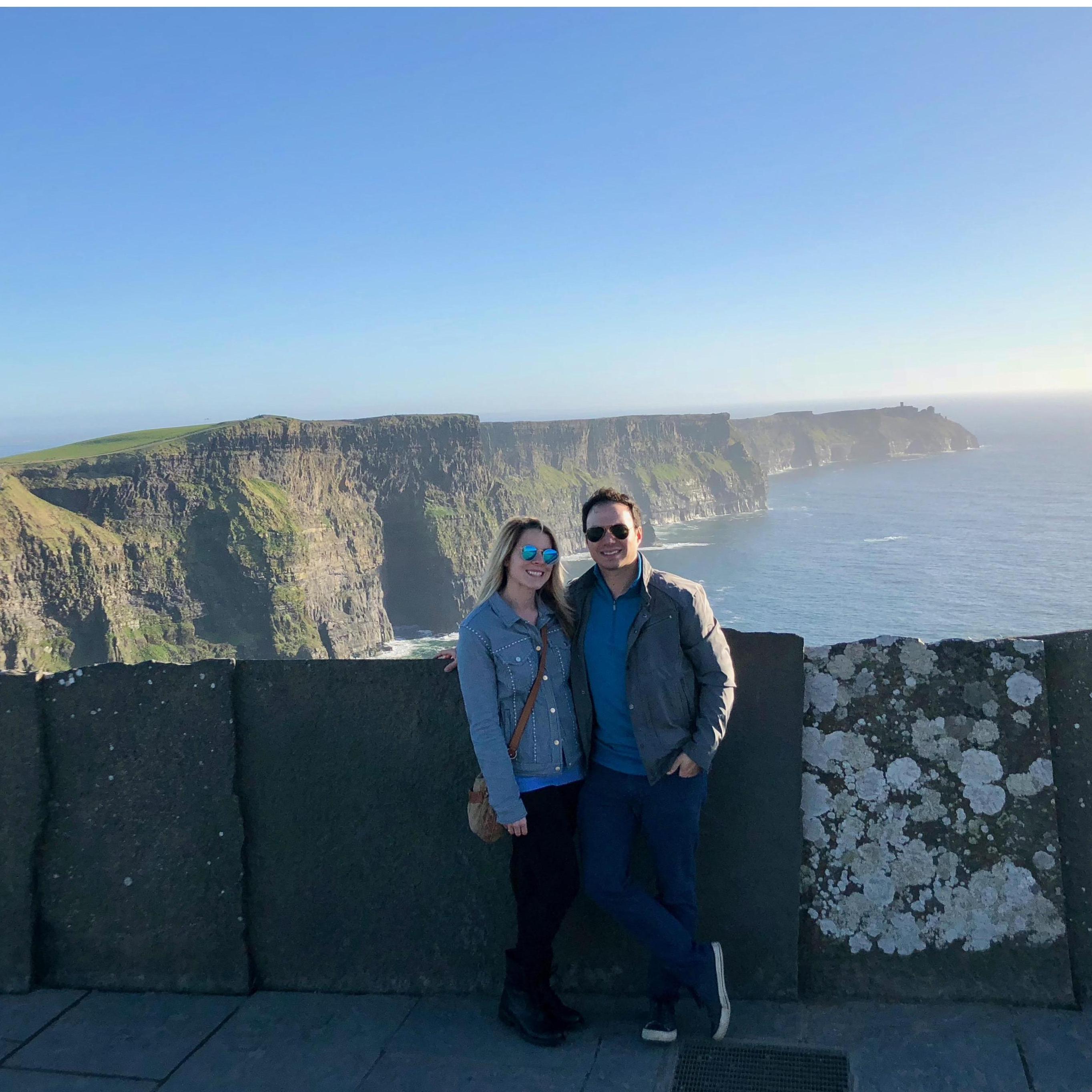 At the Cliffs of Moher in Ireland.