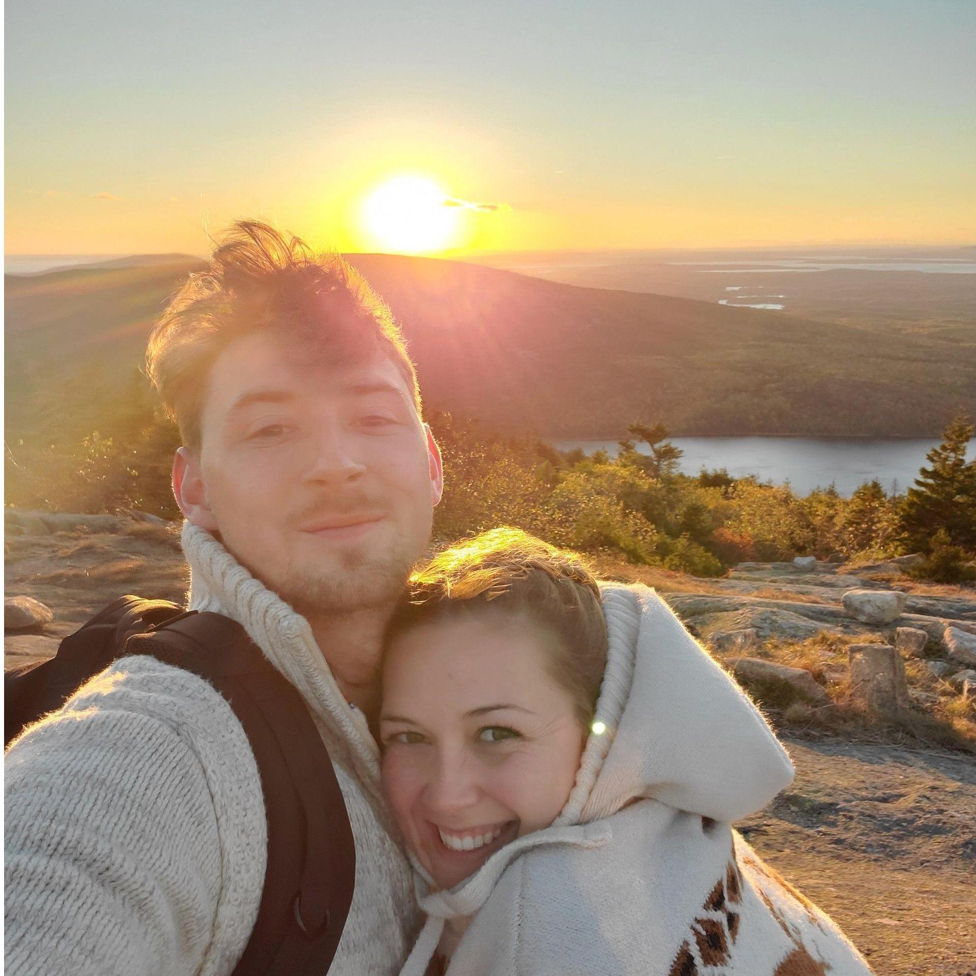 Hiked to the top of the highest point on the East Coast and got to watch the sunset!