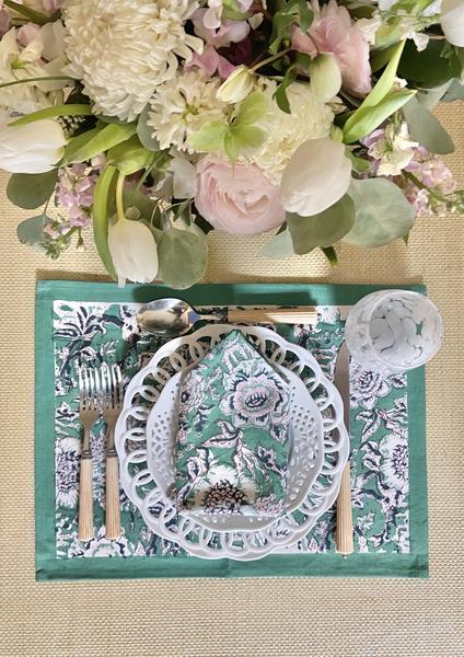 Legume Placemats - Set of 4 with Dinner Napkins
