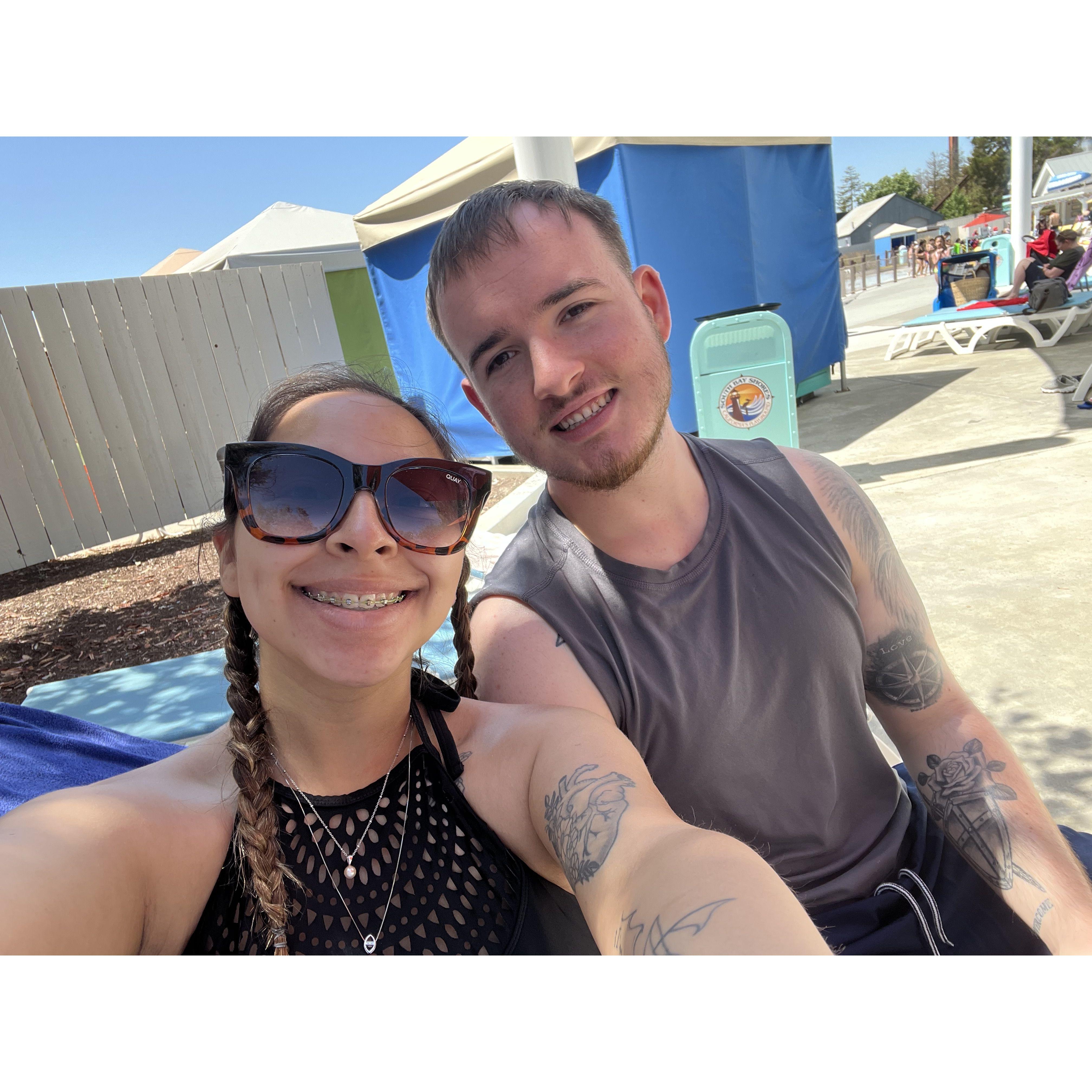 Great America pool day
