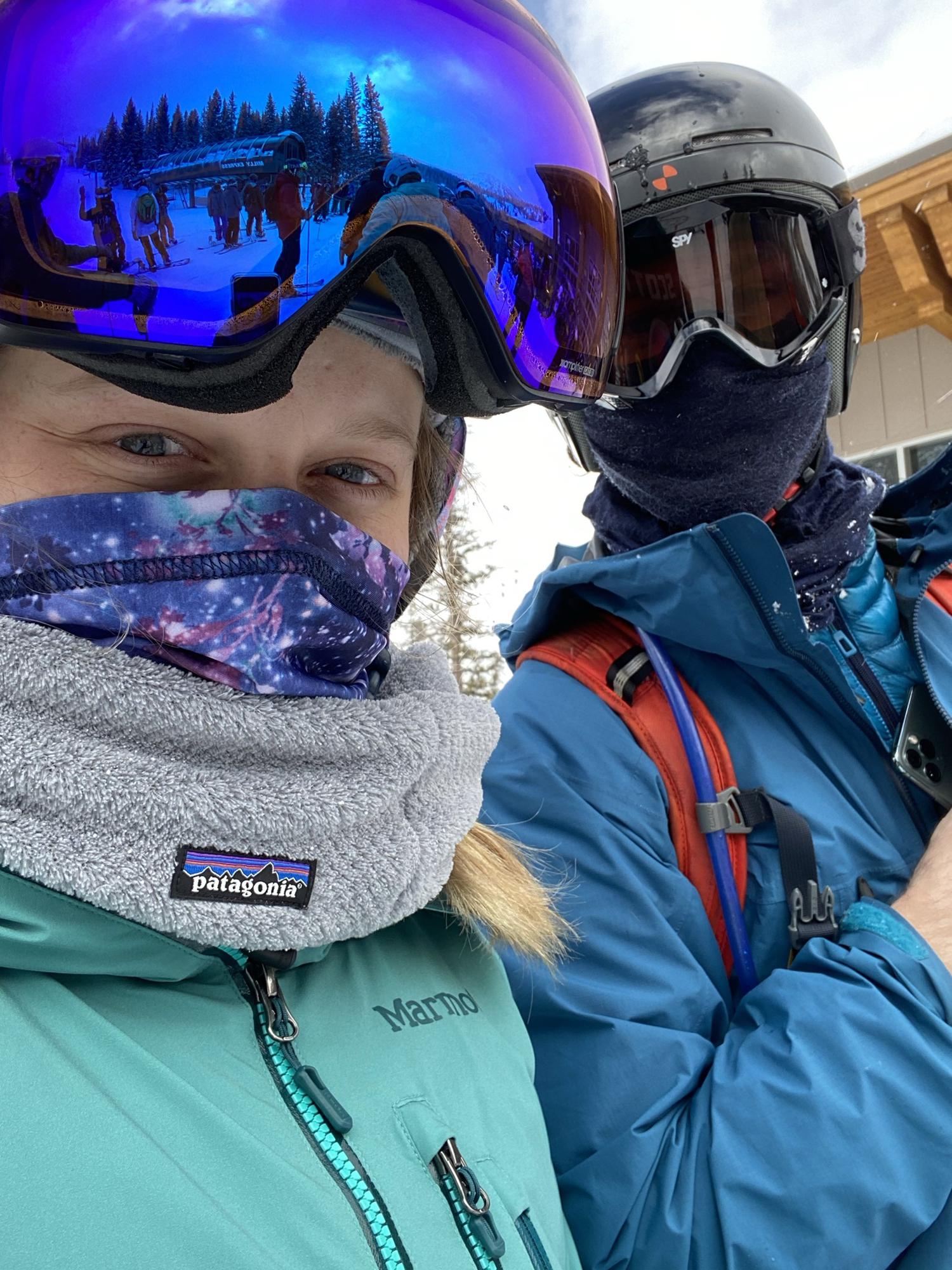 Skiing at Brighton in Utah - February 2021