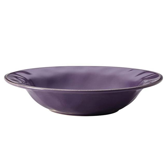 Rachael Ray 10" Round Stoneware Serving Bowl, 10 Inch, Lavender