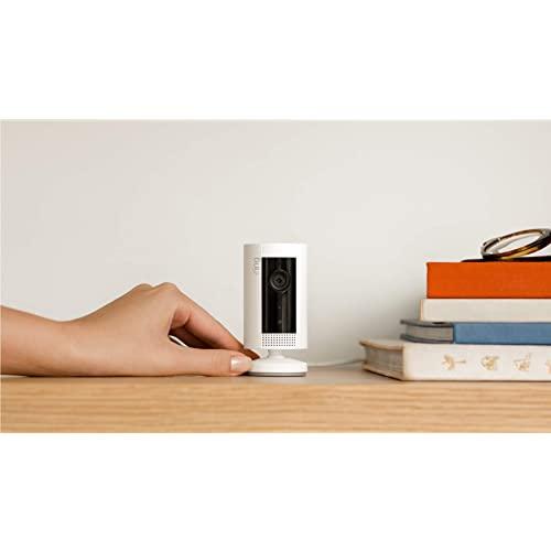 Introducing Ring Indoor Cam, Compact Plug-In HD security camera with two-way talk, White, Works with Alexa – 3-Pack
