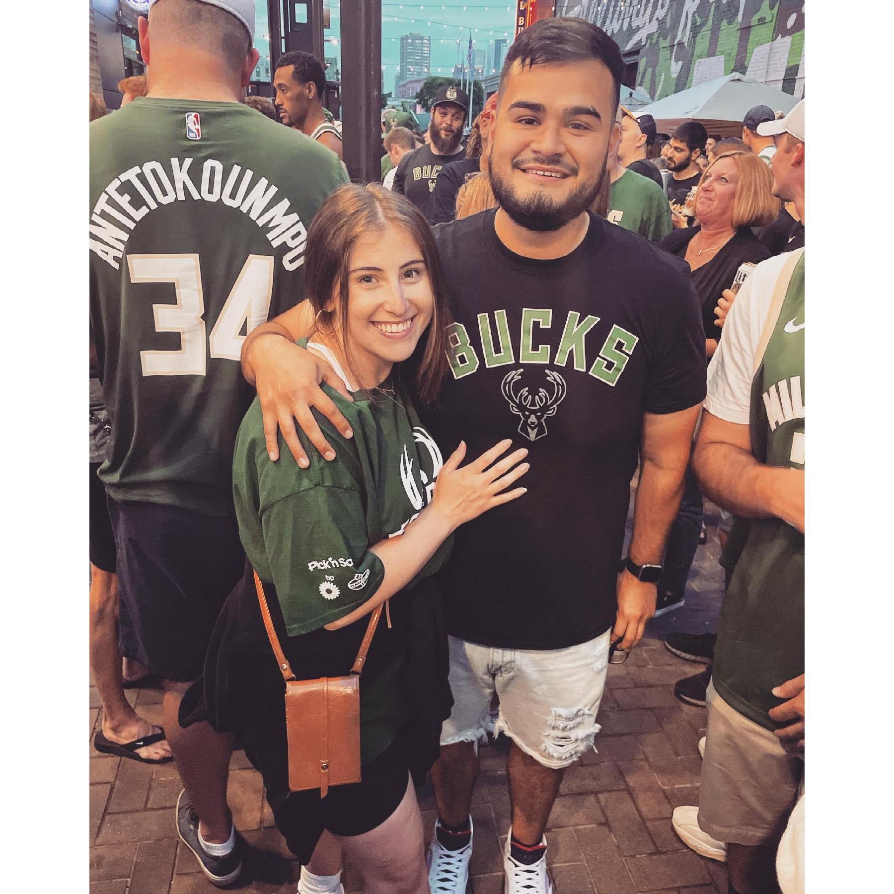 Alex took Rachel out of the house to watch the Bucks in the finals because she was so stressed out about her new cat