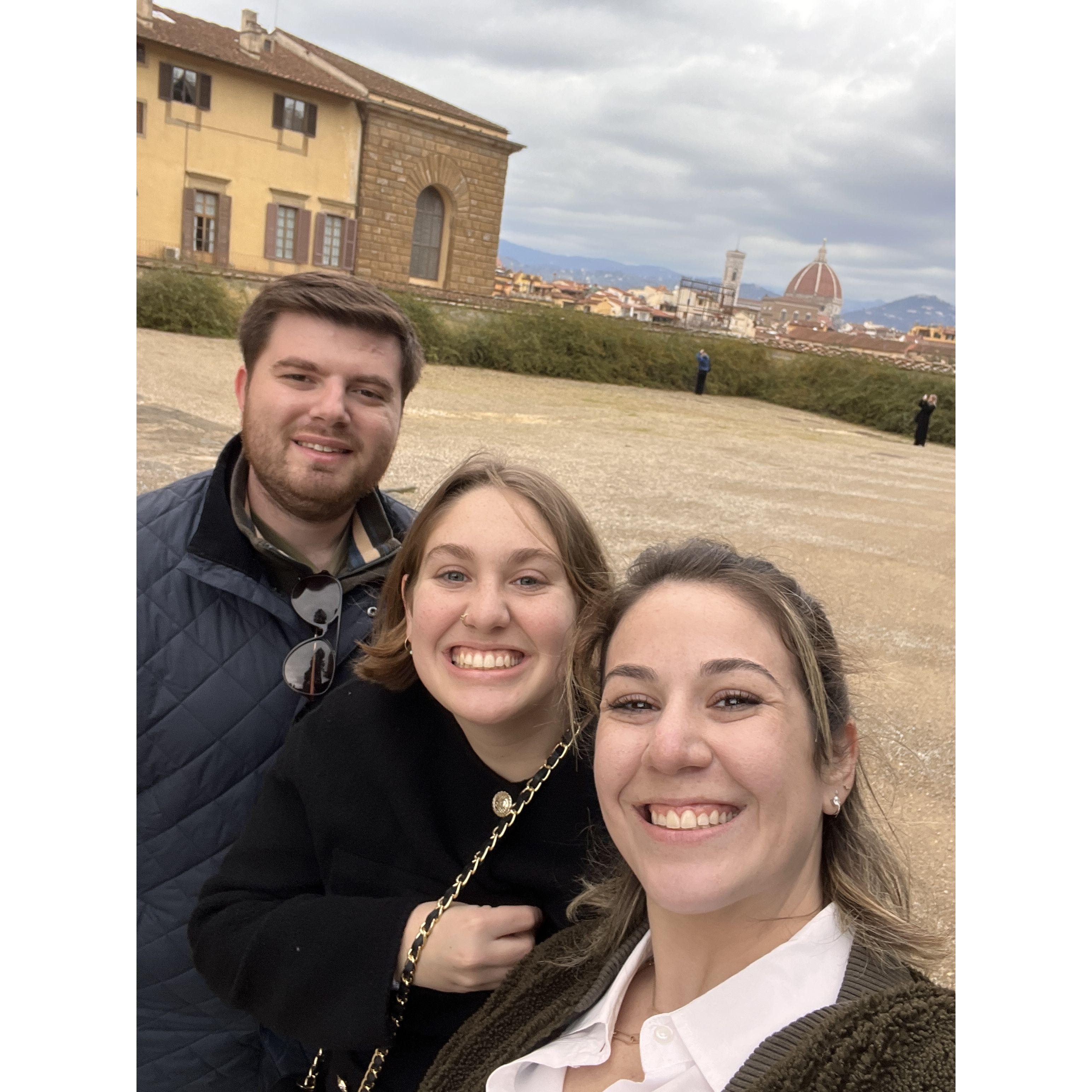 Visiting Katie in Florence!