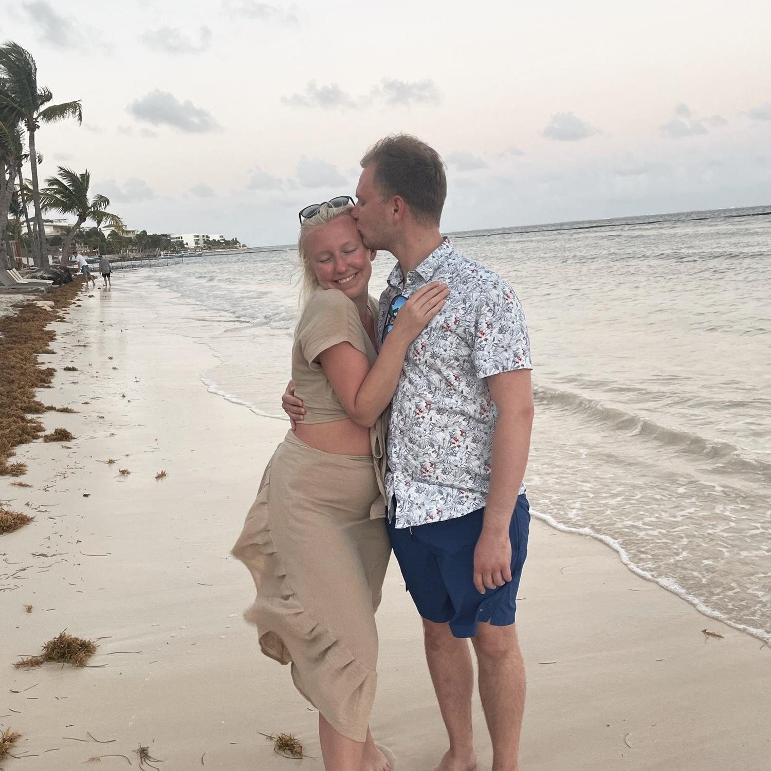 Our college graduation year with a trip to Cancun, Mexico. One of our favorite times together!