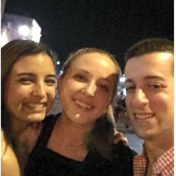First photo taken of Joe and Maria! Night out on Northgate in College Station with Tara.