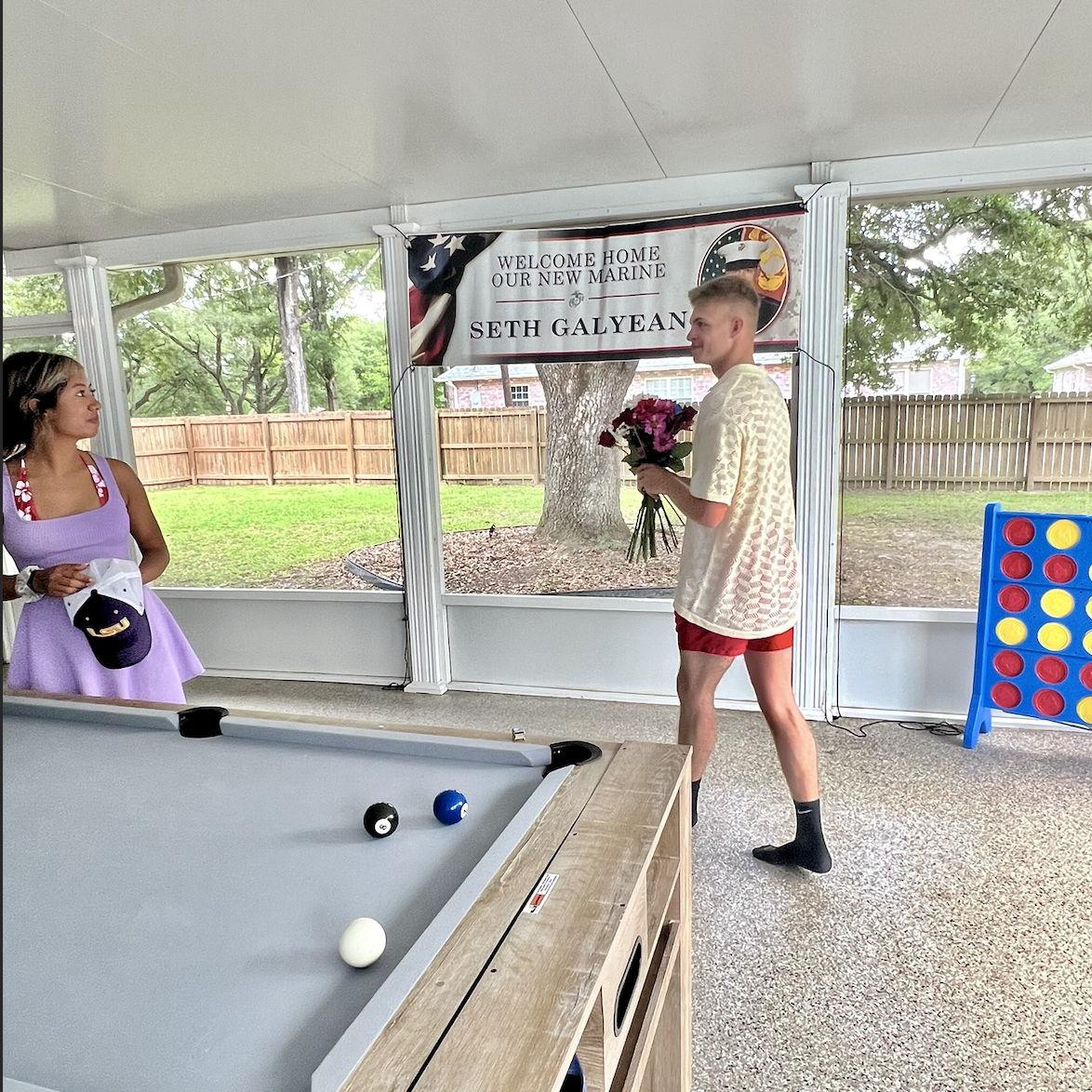 Who's getting flowers?