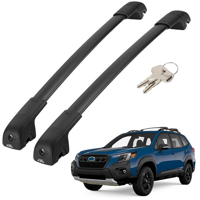 JOYTUTUS Car Roof Rack Cross Bars Compatible with Subaru Forester Wilderness 2022-2024 with Lock, 220LB Aluminum Crossbars for Roof Racks Suitcases Kayaks Canoes Bikes Skis Snowboard