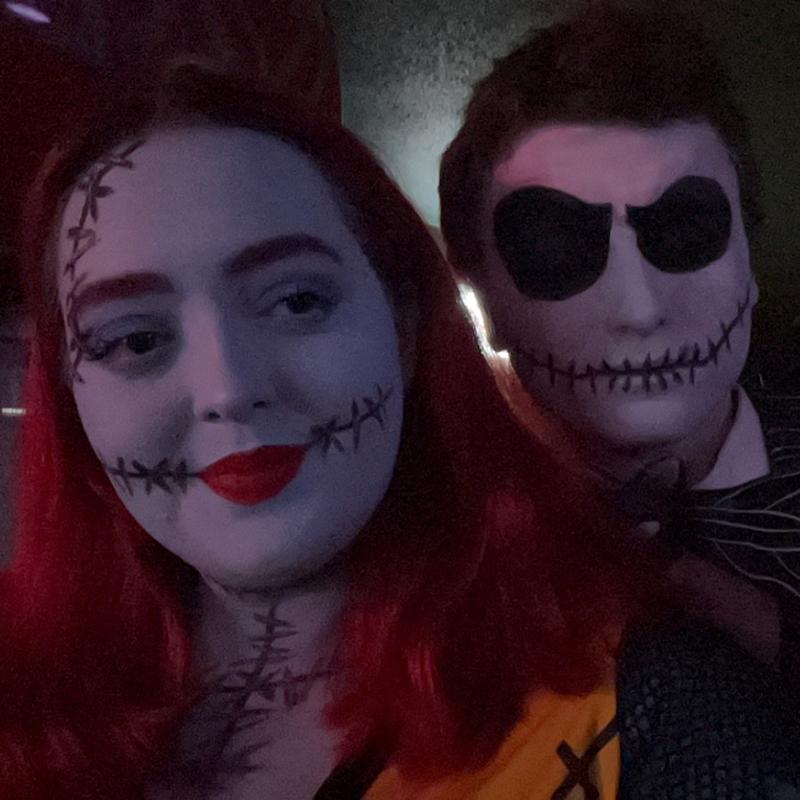 our favorite halloween costume so far, jack and sally!