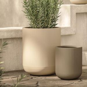Reya Large Indoor/Outdoor Planter - Concrete Gray