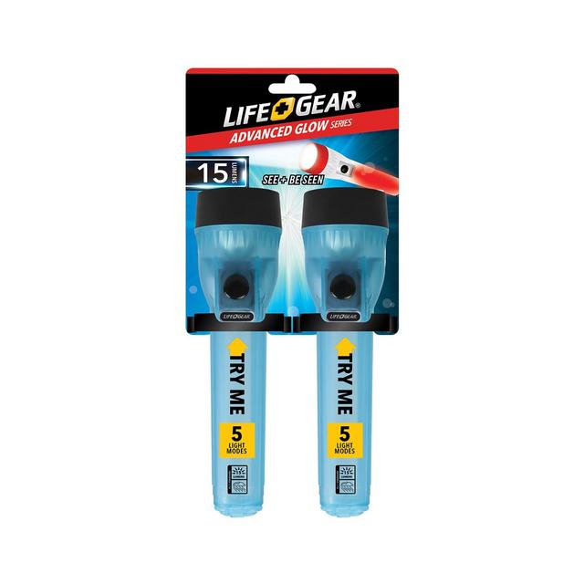 Life Gear Glow Mini LED Flashlight 200hr 2pk
