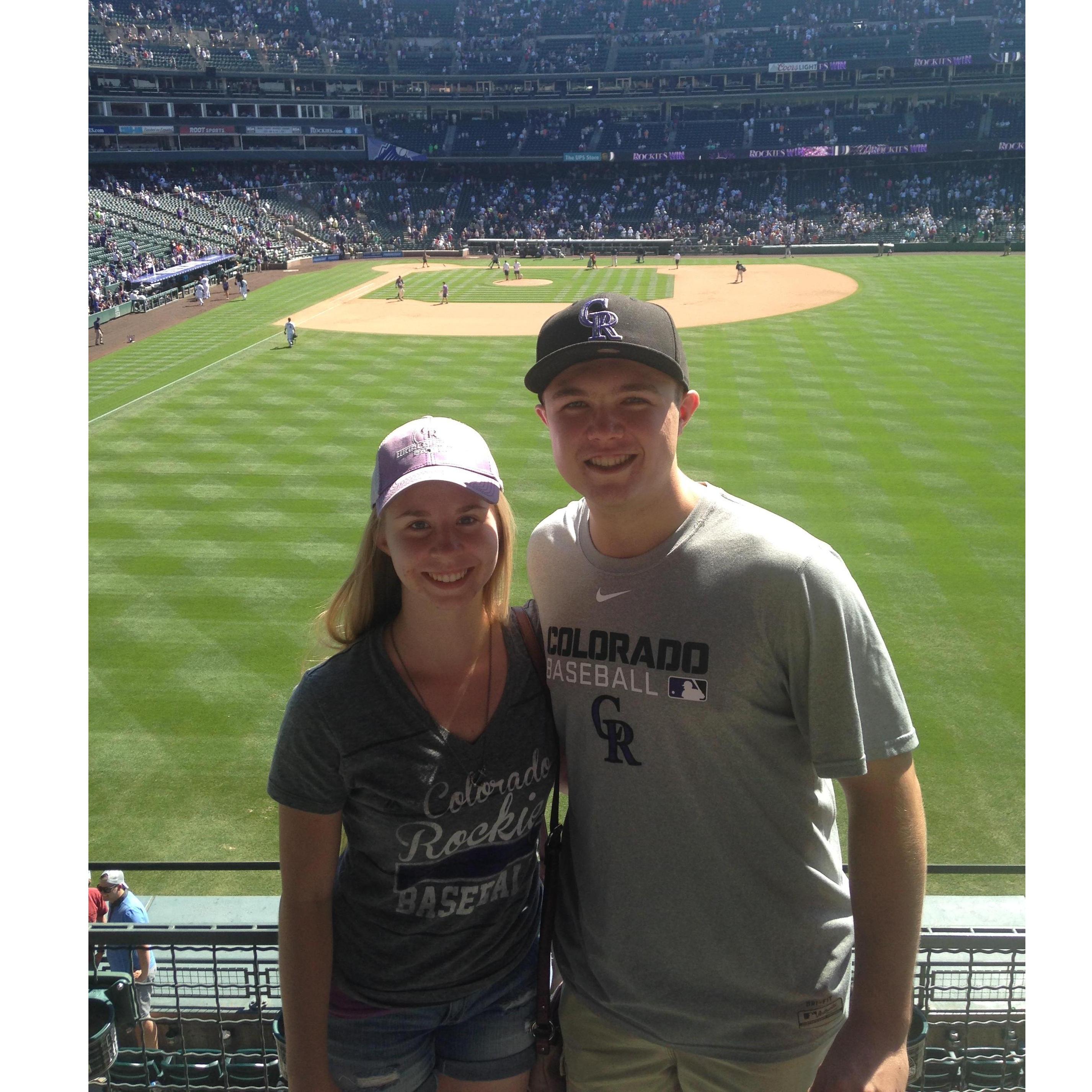 One of many Rockies games together (and hopefully many more to come)