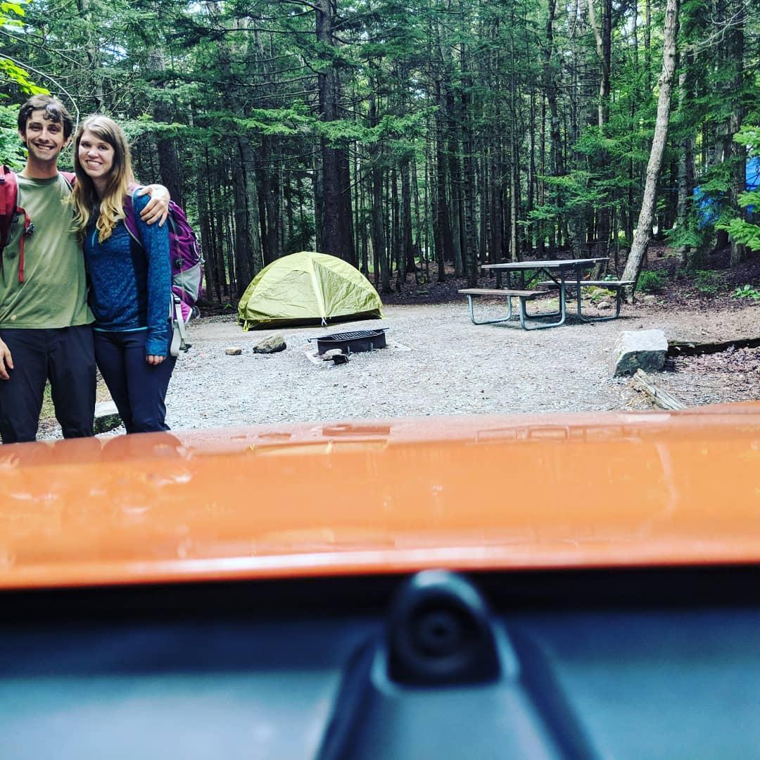 Our first camping trip together in Acadia National Park.