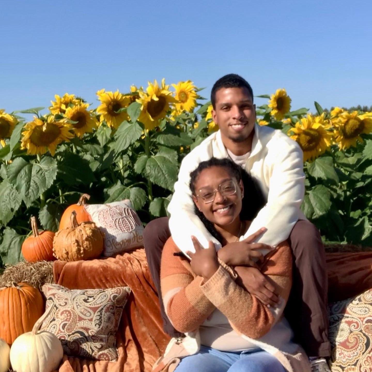Falling deeper in love at the local pumpkin patch