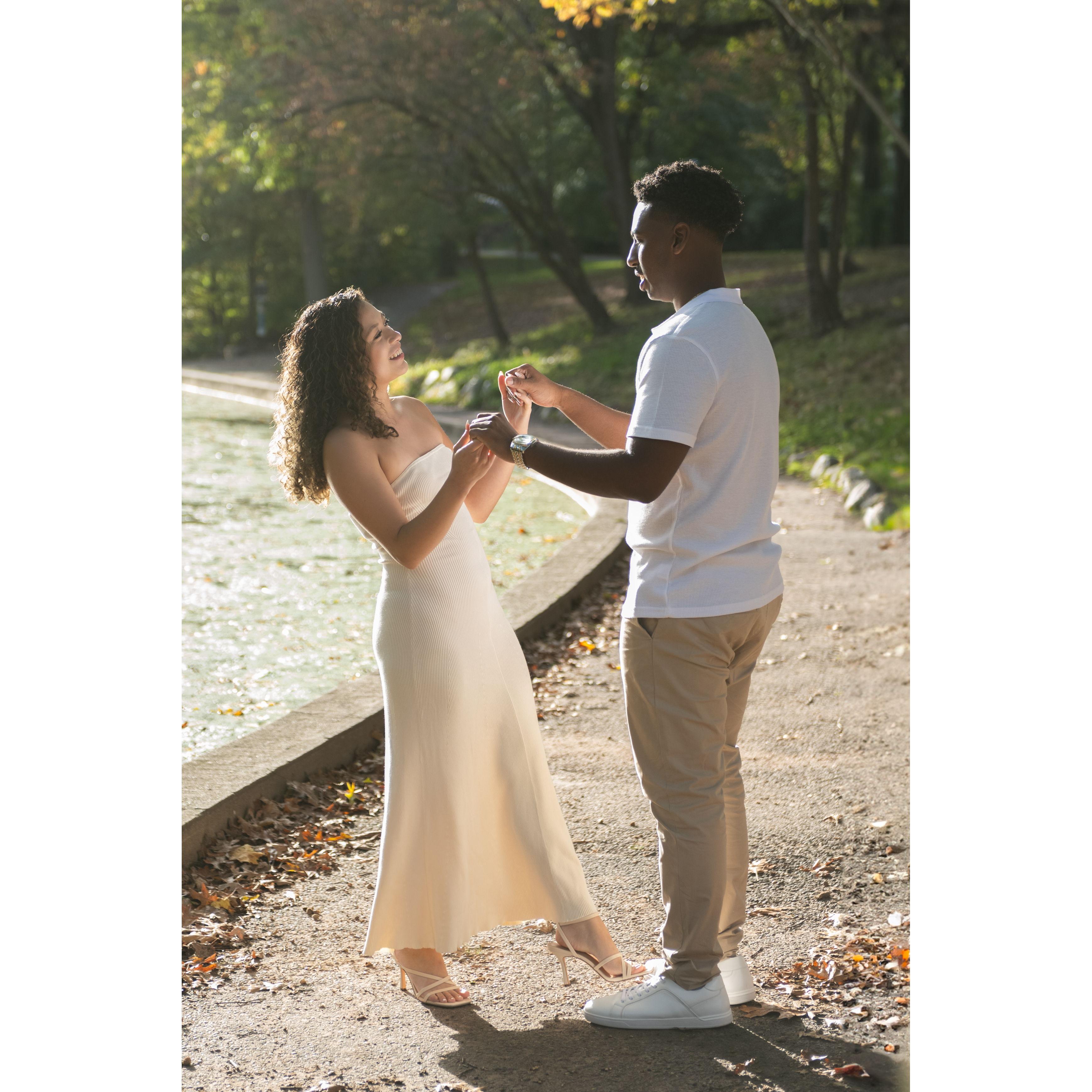 With you, I feel peace.