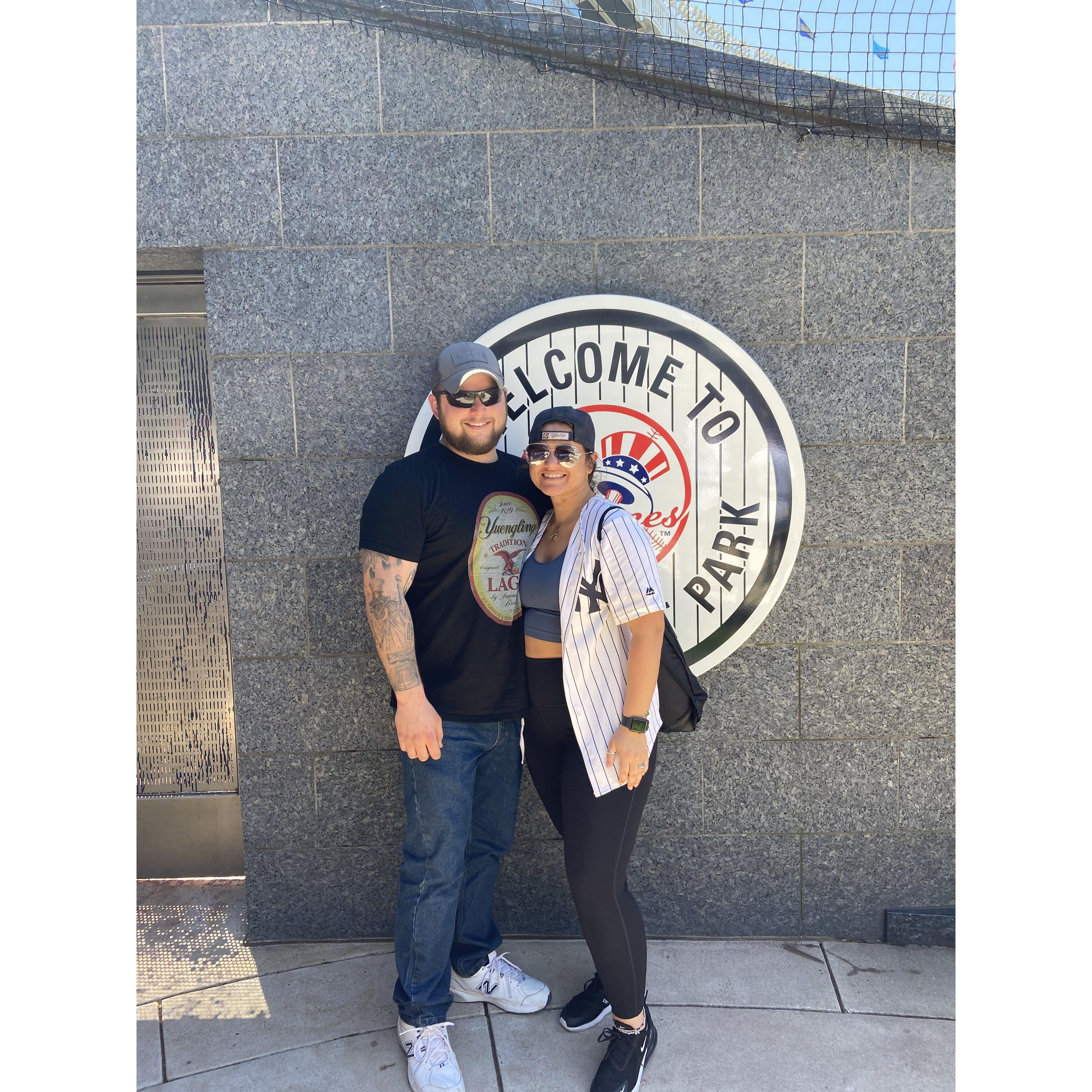 Michael's first Yankee Game!