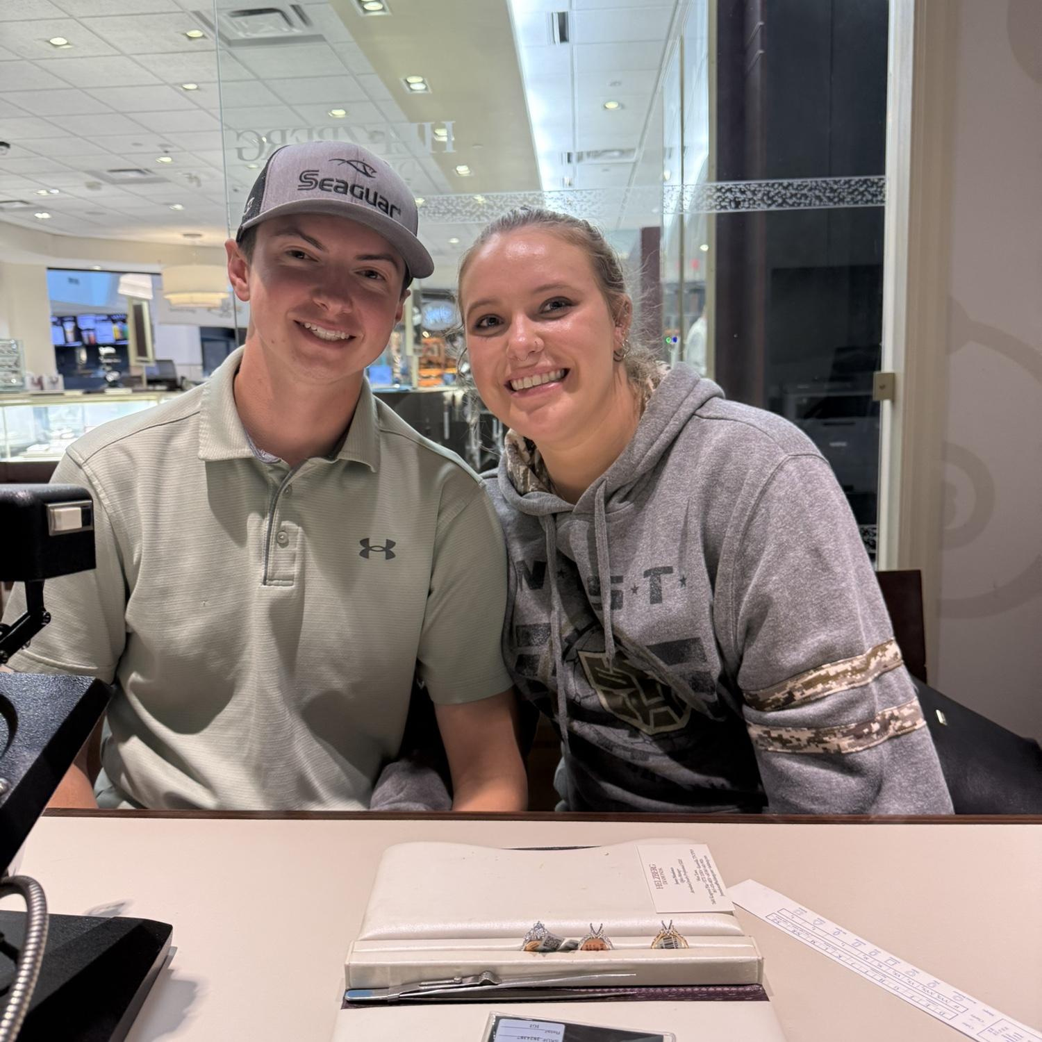 First time we went engagement ring shopping