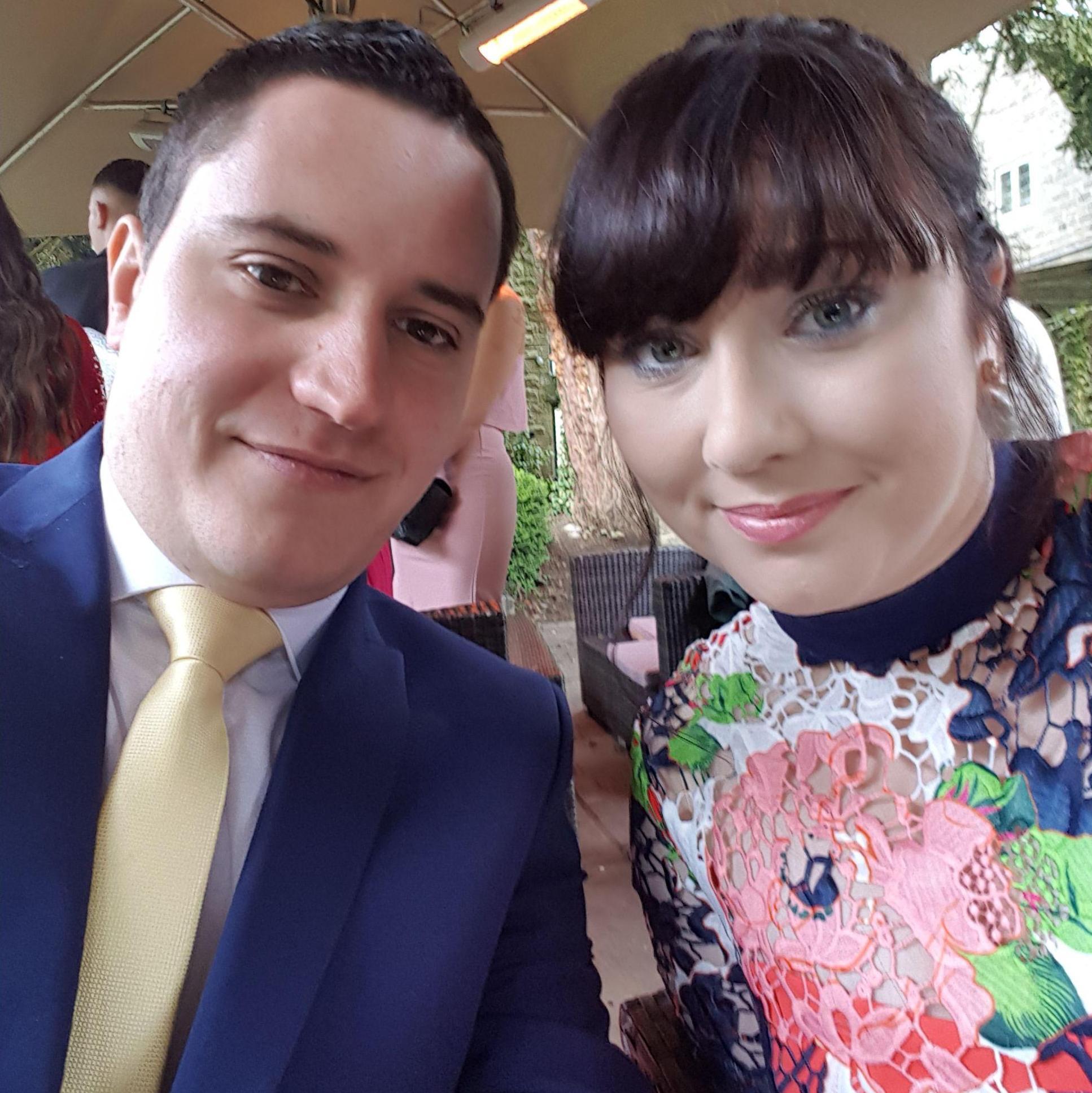 Guests at a wedding.