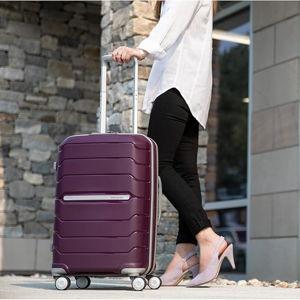 Samsonite Freeform Hardside Carry-On Luggage with Spinner Wheels - Hardshell Suitcase - TSA, Airline-Approved - Expandable Hard Shell, Smooth Rolling Wheels for Lightweight Travel - Amethyst Purple