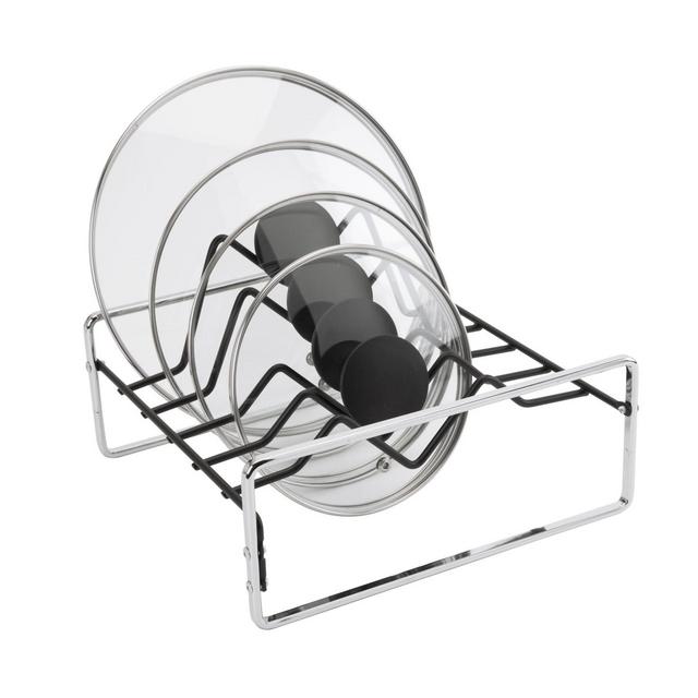 Macbeth Collection Lid Organizer in Matte Black/Chrome