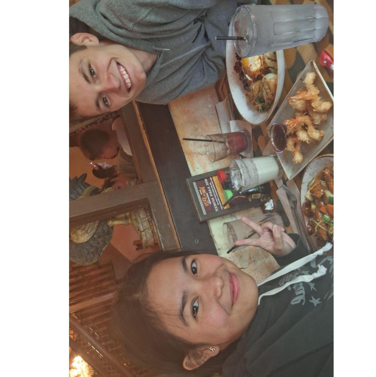 The food here was so good, our first real date, Animal Kingdom.