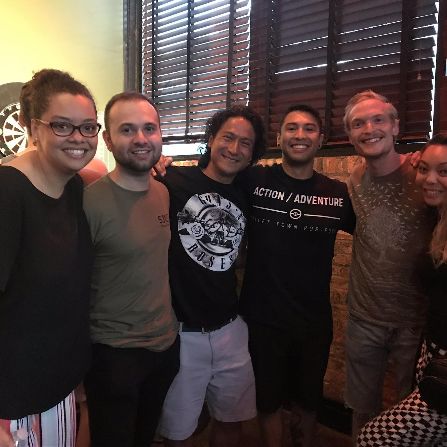 Here’s after one of Danny’s shows, Four Stars. 
Jasmine has been a genuine fan from the beginning. Our dear friend Ryan is pictured in the green to the left. May he Rest in Peace. ❤️
July 2023.