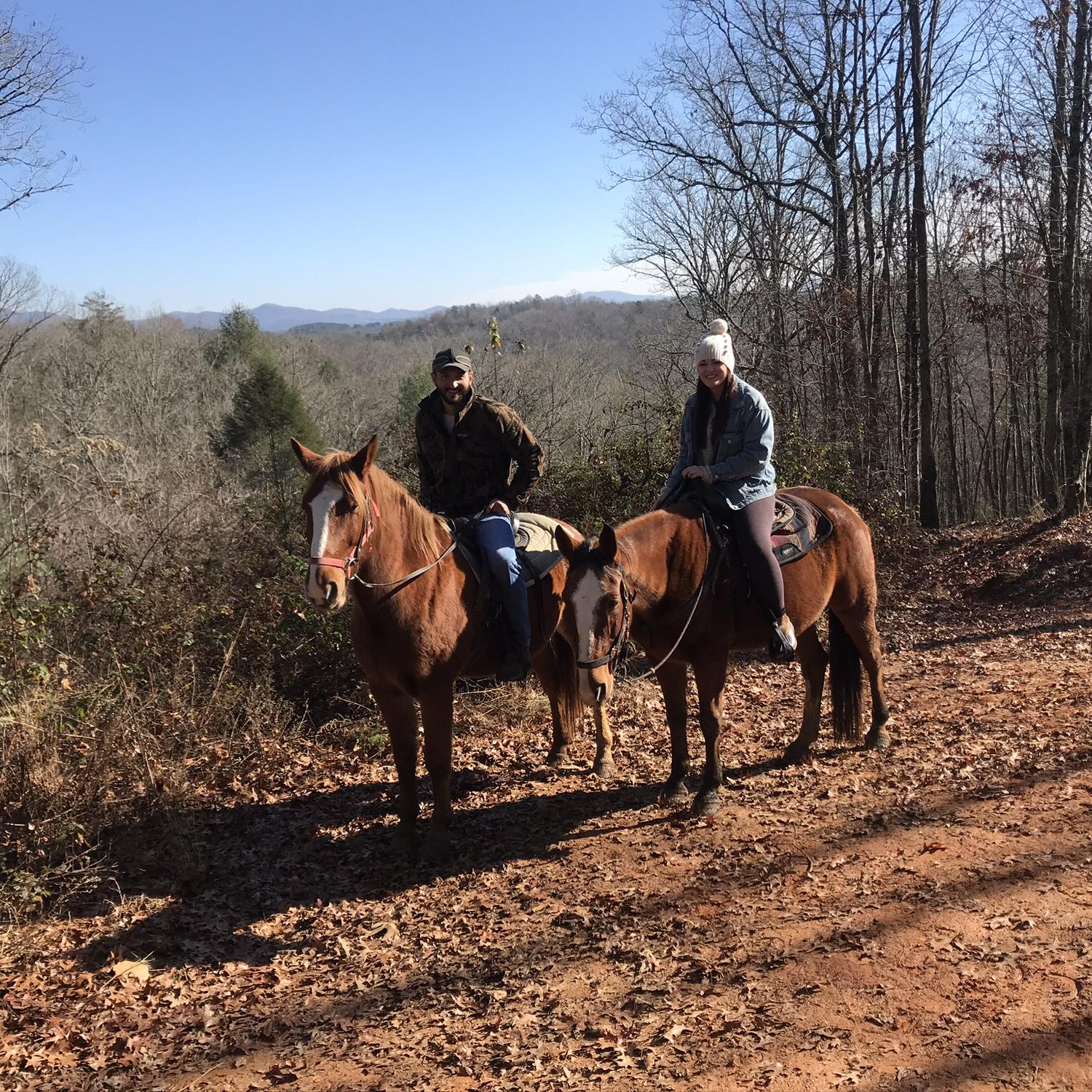 December 2020 - Blue Ridge, GA. Our first trip together. Ask Brady about his ride on Jasper.