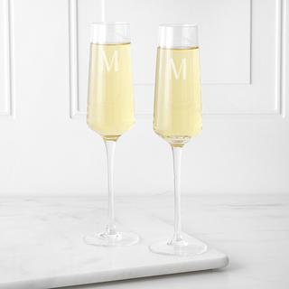 Personalized Estate Collection Champagne Flute, Set of 2