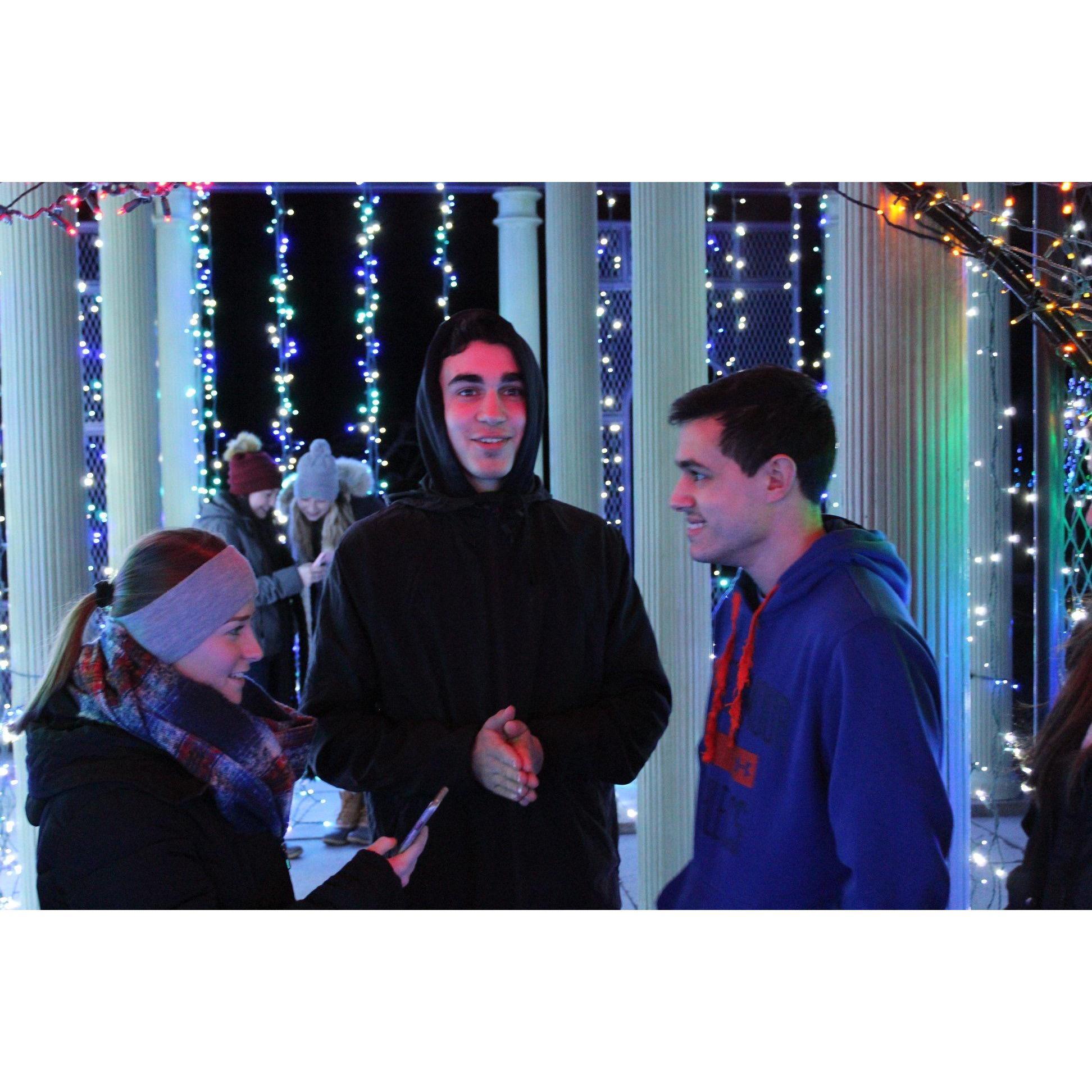 Ryan practicing to marry us.. he didn't work out