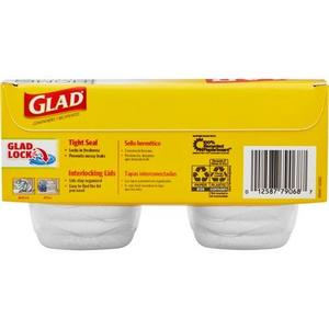 Glad Home Collection Mini Round Food Storage Containers - 4oz - 8 Containers