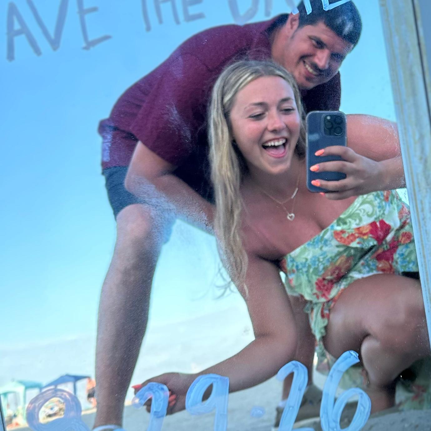 We all had so much fun making our save the date cards in Sea Isle NJ.