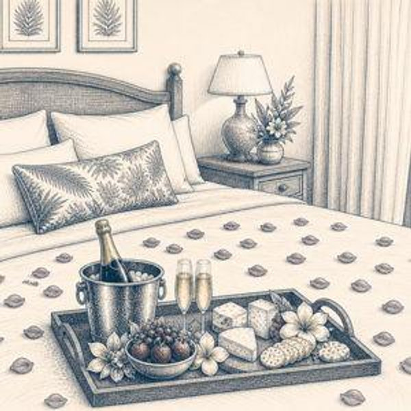 Romantic Welcome Tray