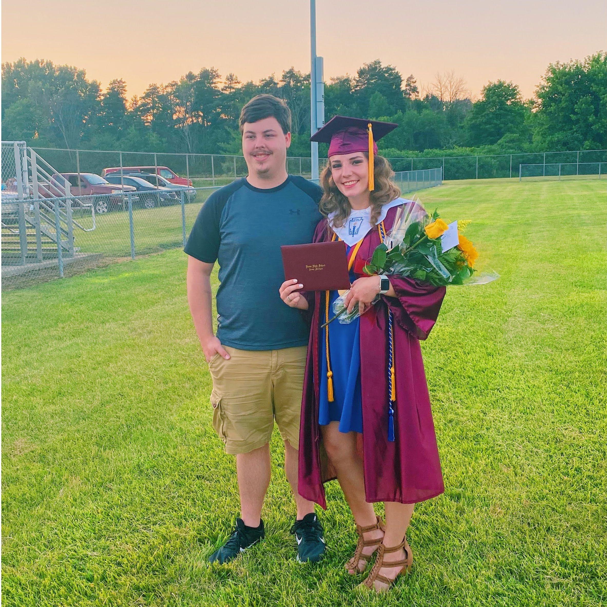 2020 - Megan graduated high school