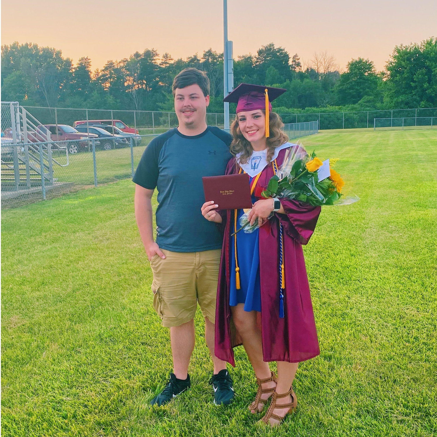 2020 - Megan graduated high school