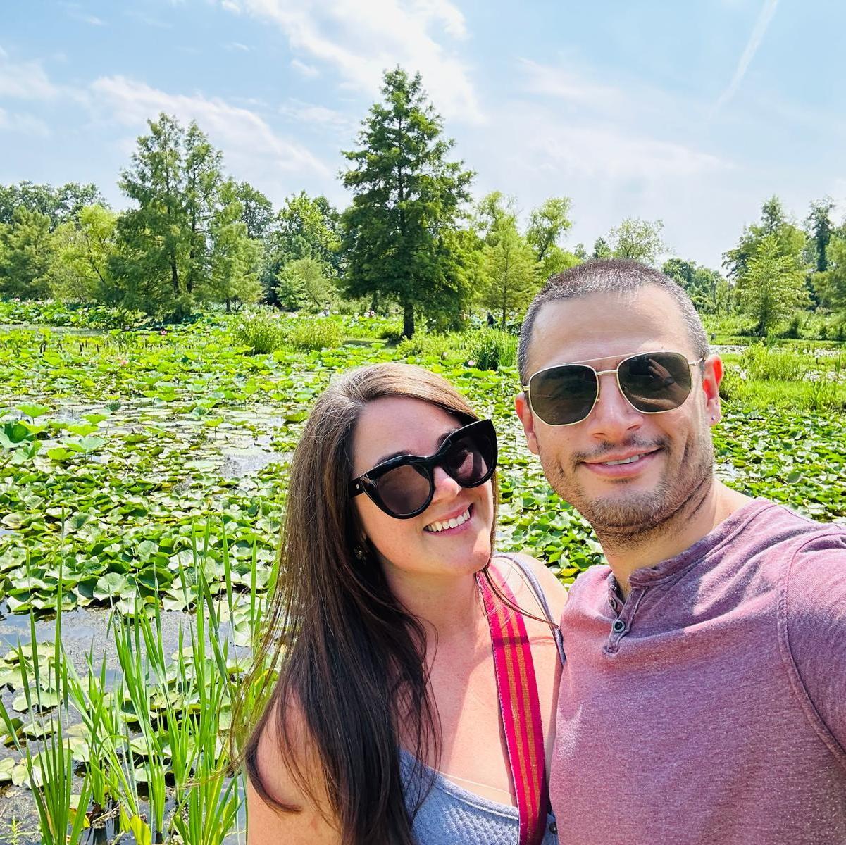 We became "official" at the Lotus Gardens