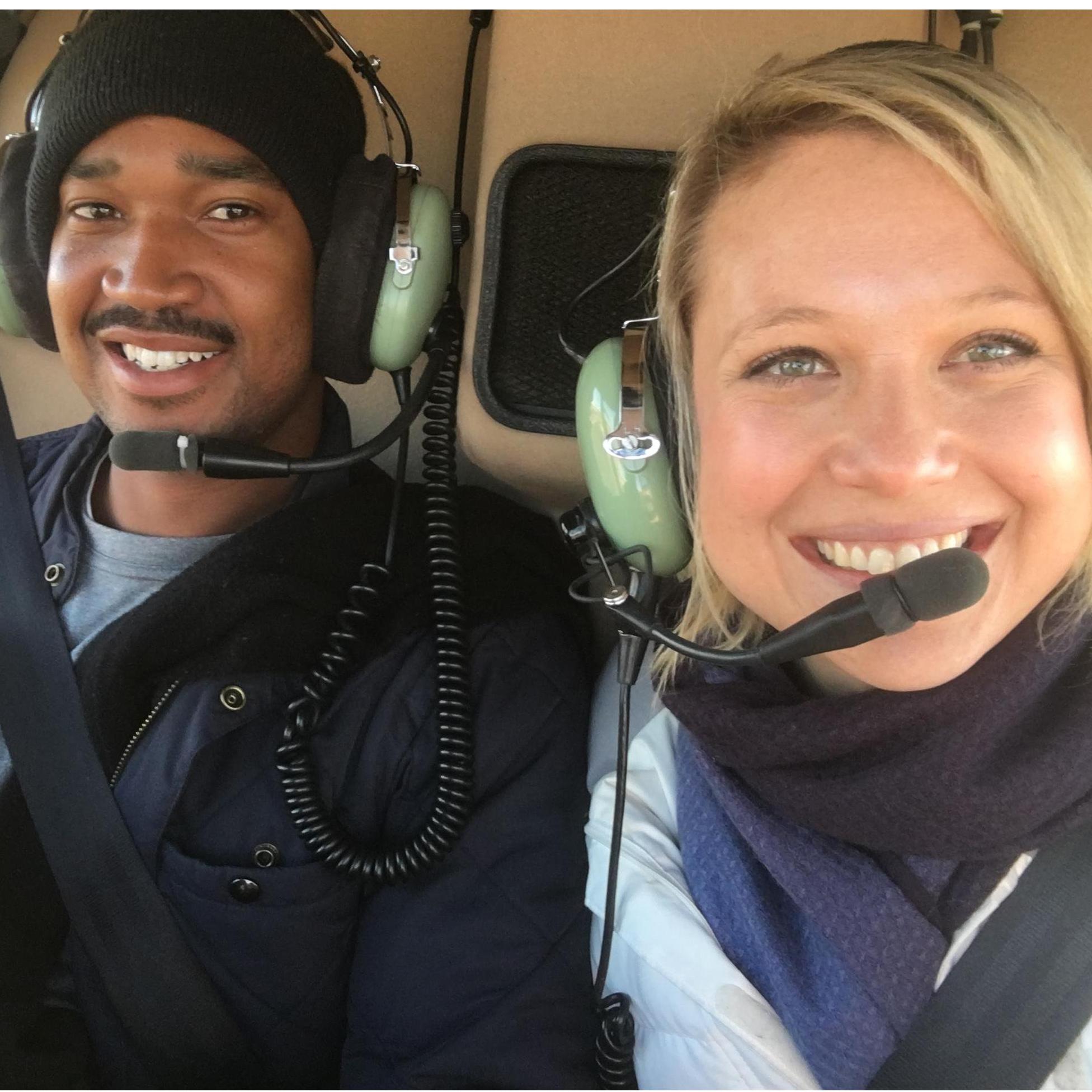 On Jay's first visit to Kansas City, I did everything to sell him on my city! I surprised him with a helicopter ride to see his future home! It worked!