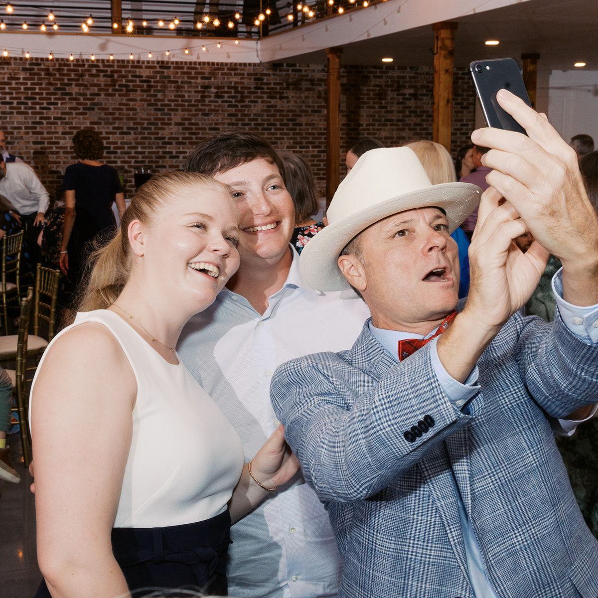 Dad taking a selfie at my cousin Taylor’s wedding. This was the first time Lucas met the Ancell extended family!