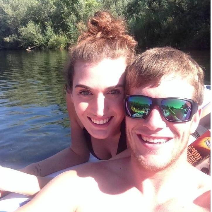 This was during one of the many floating trips we took together. We're probably 19 in this photo!