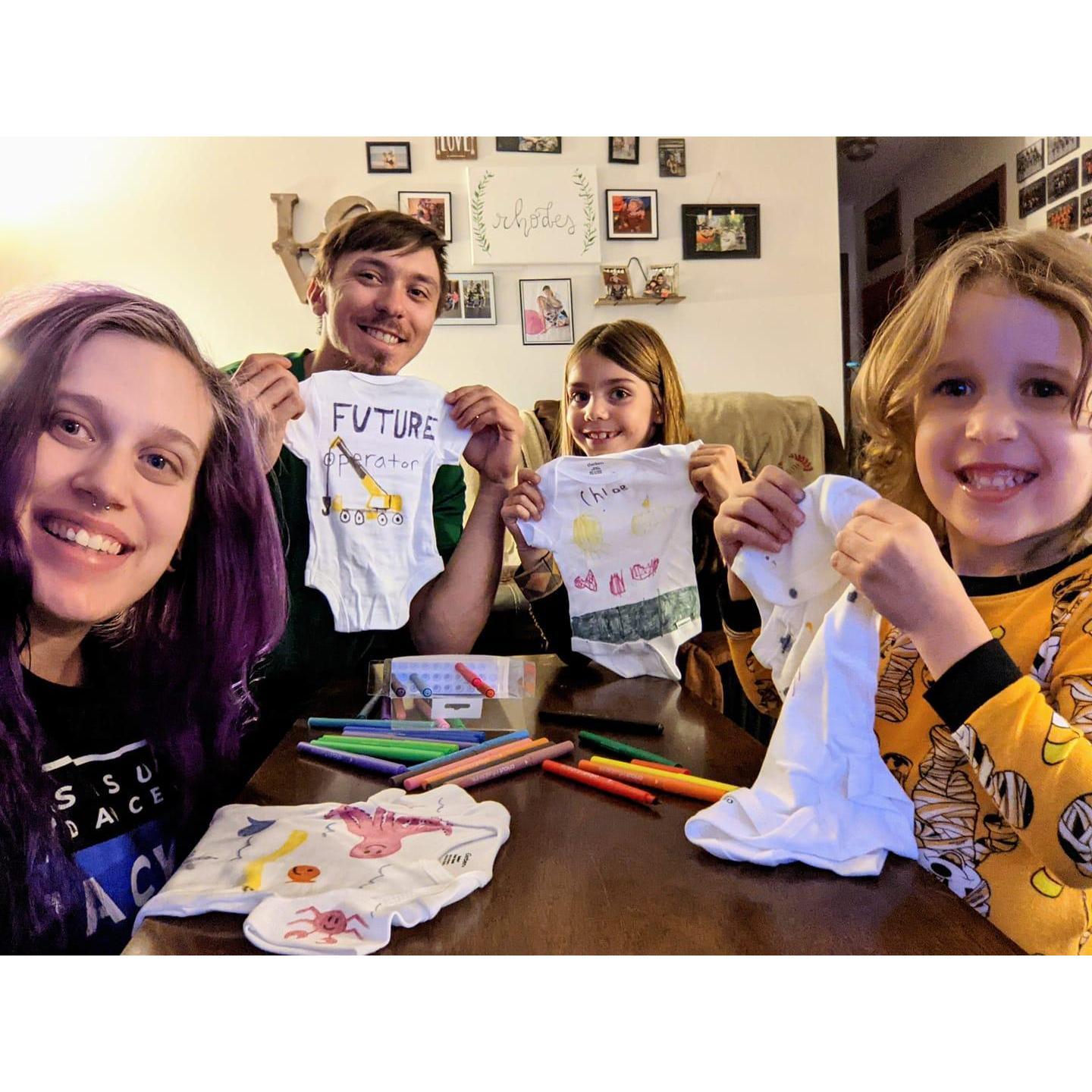Making Onesies for Emmett