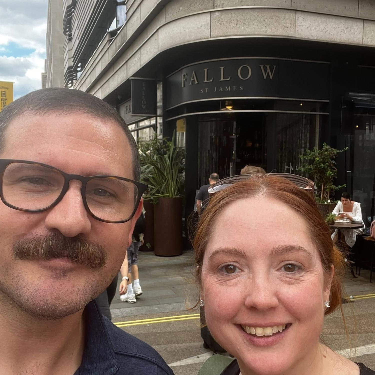 At one of our new favorite restaurants--so good we went twice
