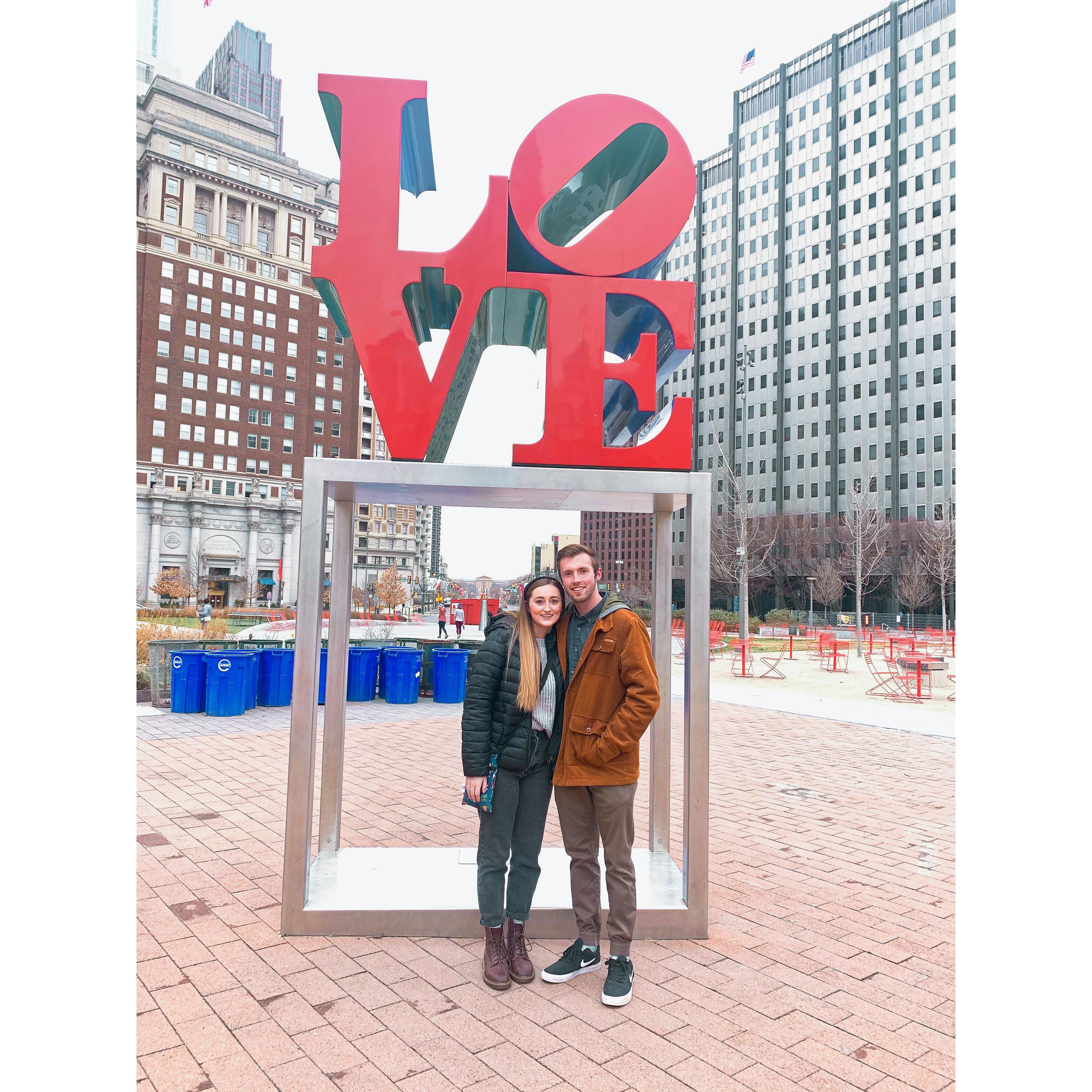 Drew came to visit Philly January 2021