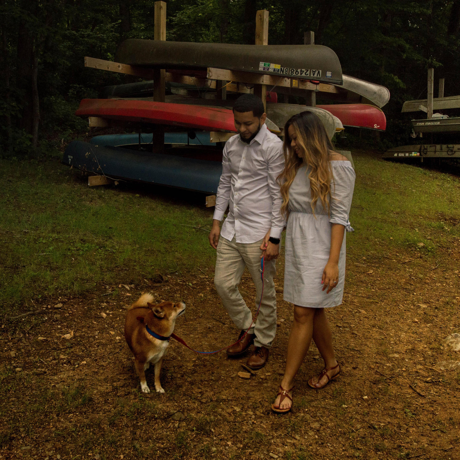 Engagement shoot, Lake Montclair. 2017