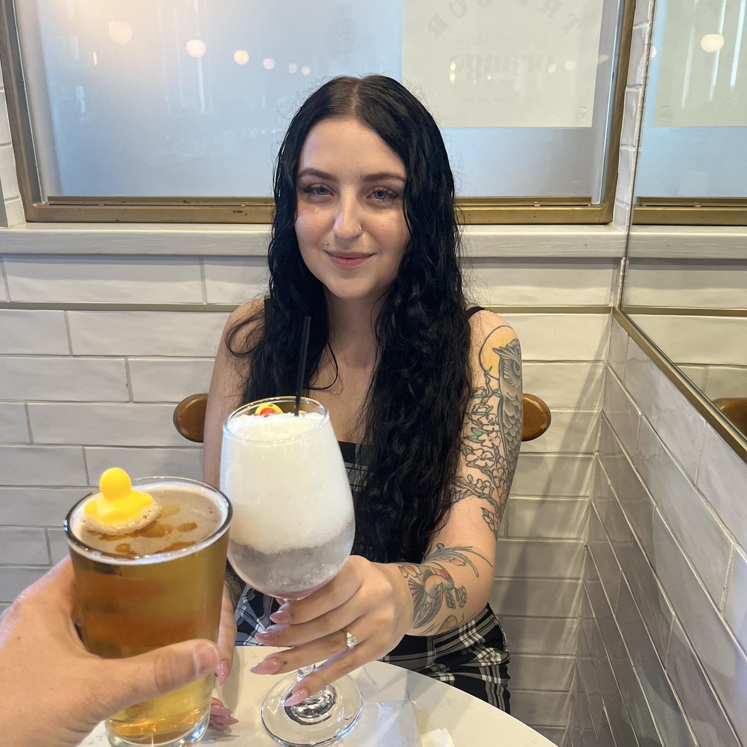 Cheers to the happy couple!