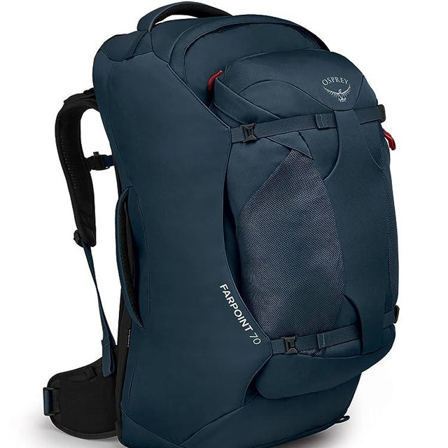 Osprey Farpoint 70L Travel Pack, Muted Space Blue, O/S